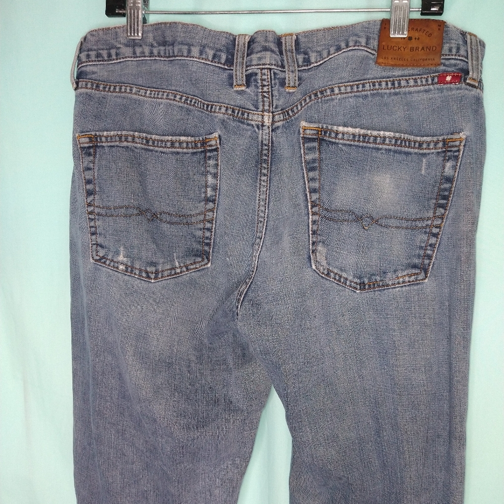Lucky Brand denim blue jeans 361 vintage straight W34 L32 - Picture 7 of 9
